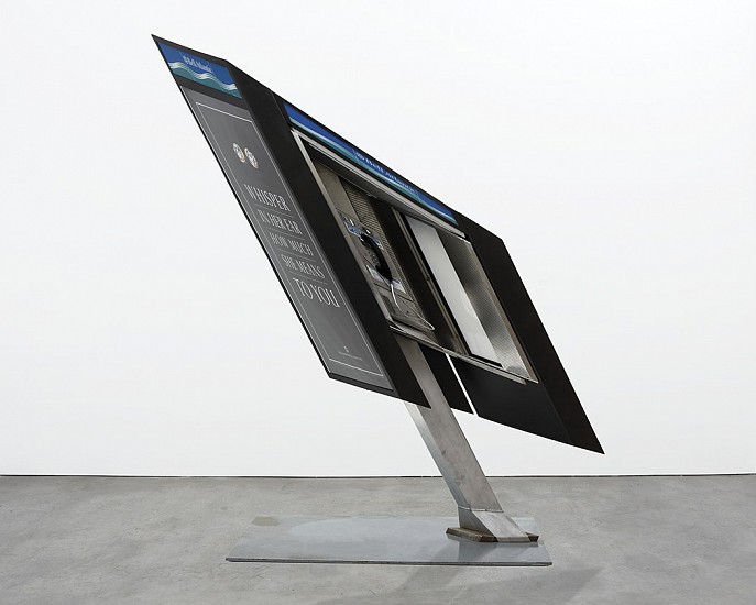 Robert LAZZARINI, Pay Phone
2000, anodized aluminum, stainless steel, plexiglass and silk-screened graphics