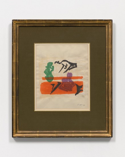 Henry MOORE, FIGURES RED AND GREEN
1966, watercolor on paper