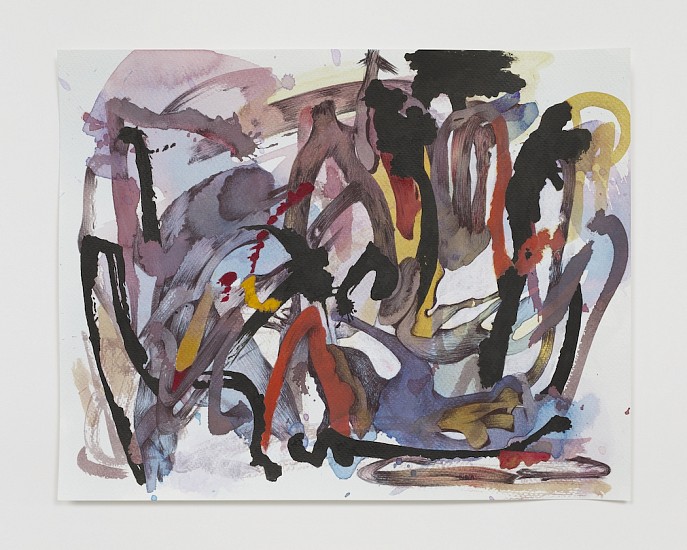 Ahmed ALSOUDANI, Cut of Time 26
2020, acrylic and pen on paper