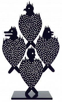 bruskin hiyot small 1992 94 enamel on steel edition of