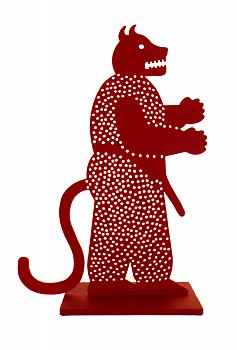 bruskin male beast small 1993 94 enamel on steel edition of