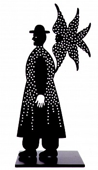 bruskin voice small 1996 enamel on steel edition of