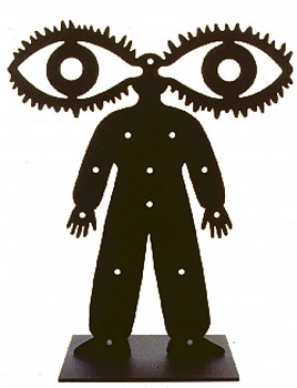 bruskin vision large 1991 enamel on steel edition of