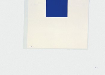 motherwell london series ii untitled blue cream ref 98 1971 screenprint on white jb green mould made double elephant paper edition of 150 e mail