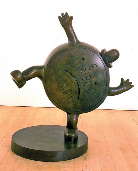Tom OTTERNESS, Falling Penny (Greenish-Brown Patina)
1996, bronze